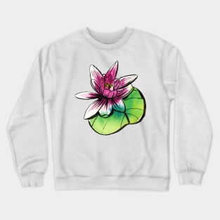 Pink Lotus Flower Crewneck Sweatshirt